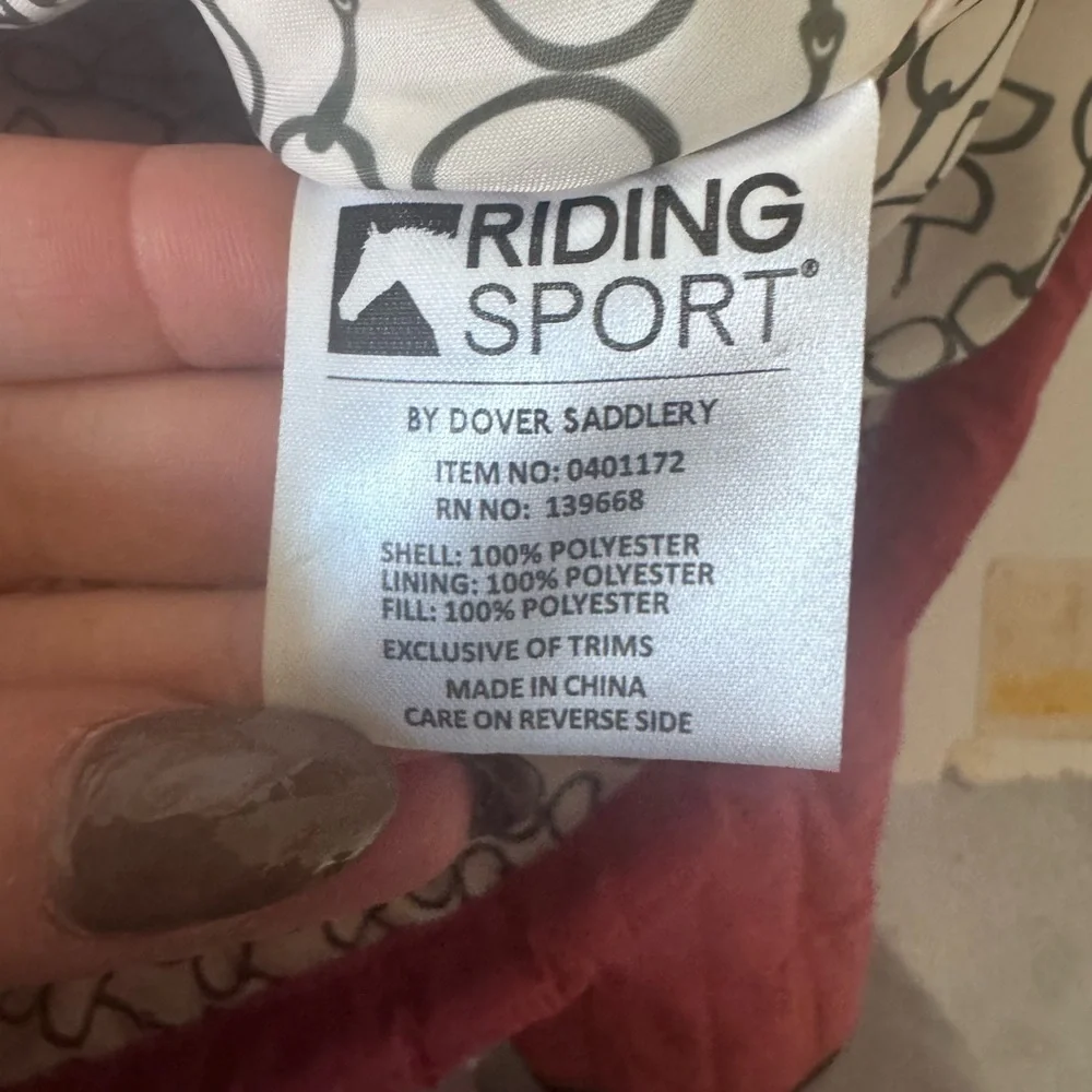 Riding Sport for Dover Saddlery Pink Quilted XS - Picture 9 of 14